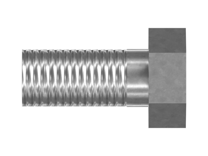 Болт с шестигранной головкой с резьбой M16X2
