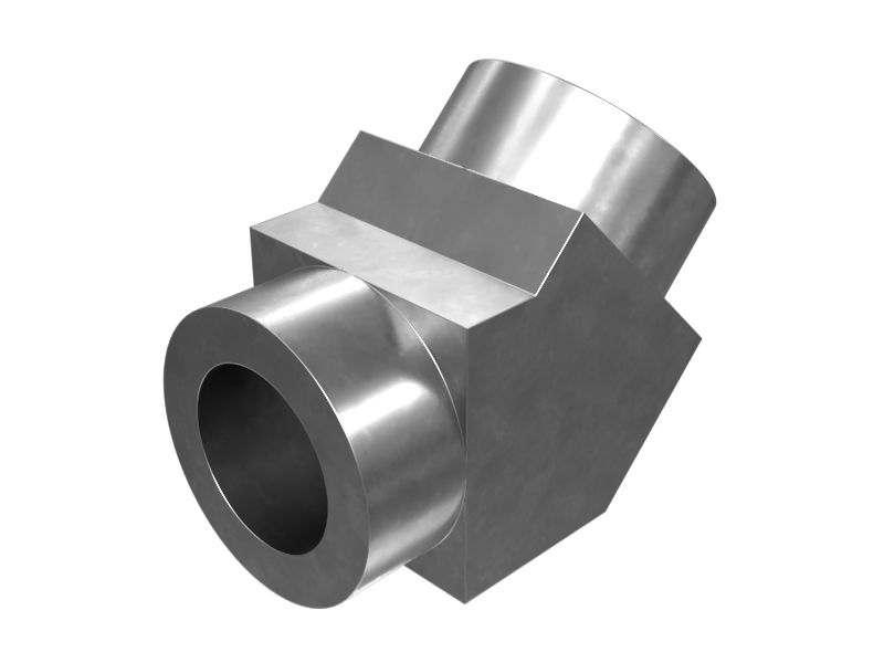 Стальной коленчатый переходник 45 градусов для передачи жидкости