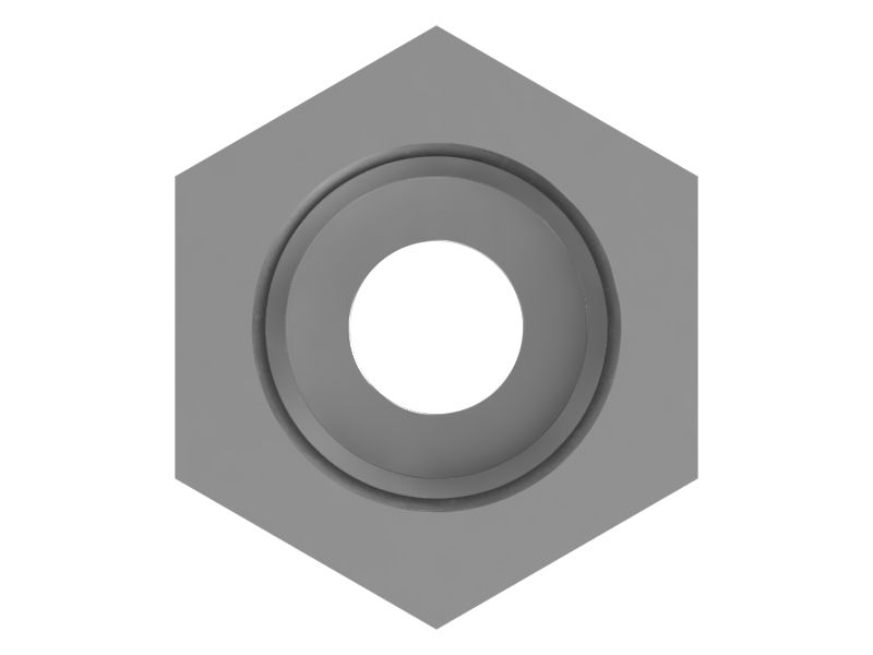 Прямой переходник с уплотнительным кольцом с резьбой 3/4-16