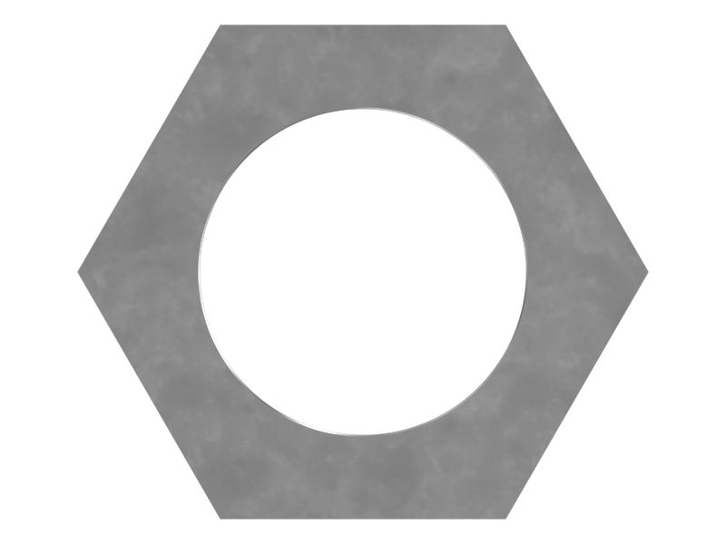 Шестигранная гайка 0,375 дюйма