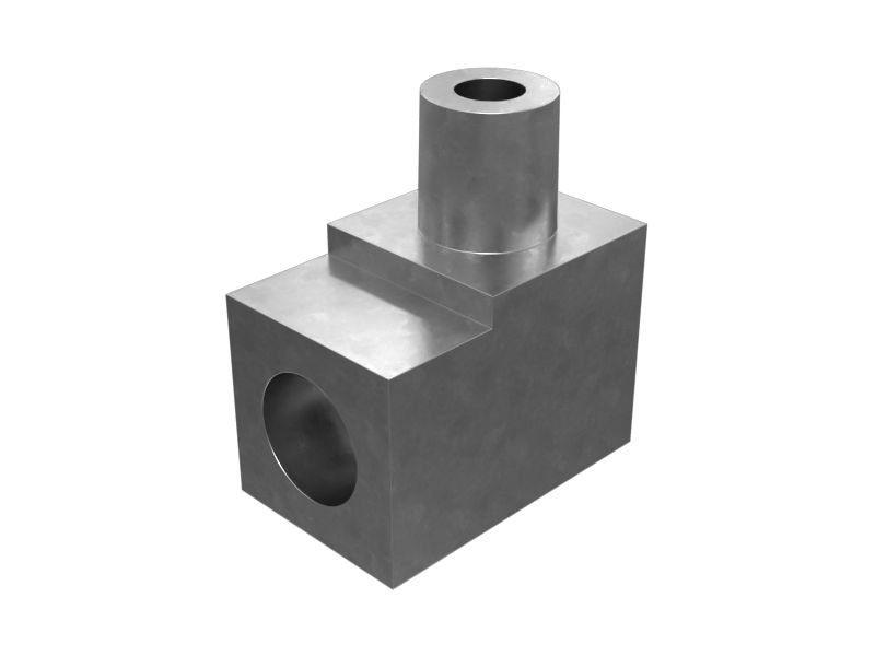 Переходной коленчатый патрубок длиной 19,80 мм с углом 90°