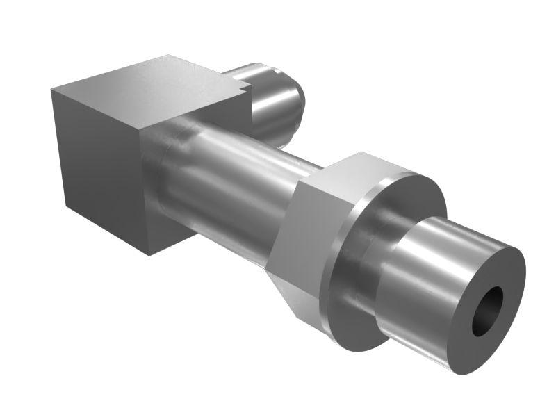 Переходной коленчатый патрубок с углом 90 градусов и длиной 43,90 мм