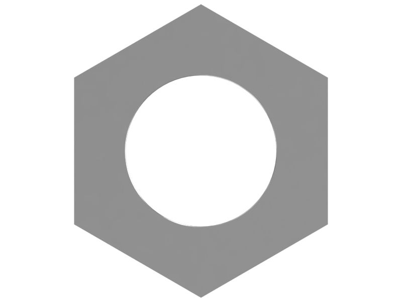 Шестигранная гайка M6 x 1 мм