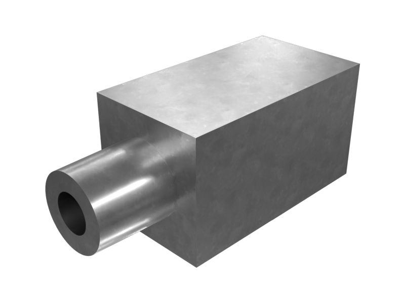 Адаптер из стали с углом изгиба 90 градусов для гидравлических соединений