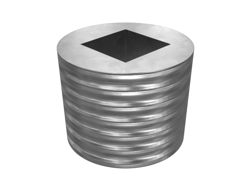 Заглушка с квадратным хвостовиком с резьбой 1/2-14 NPTF