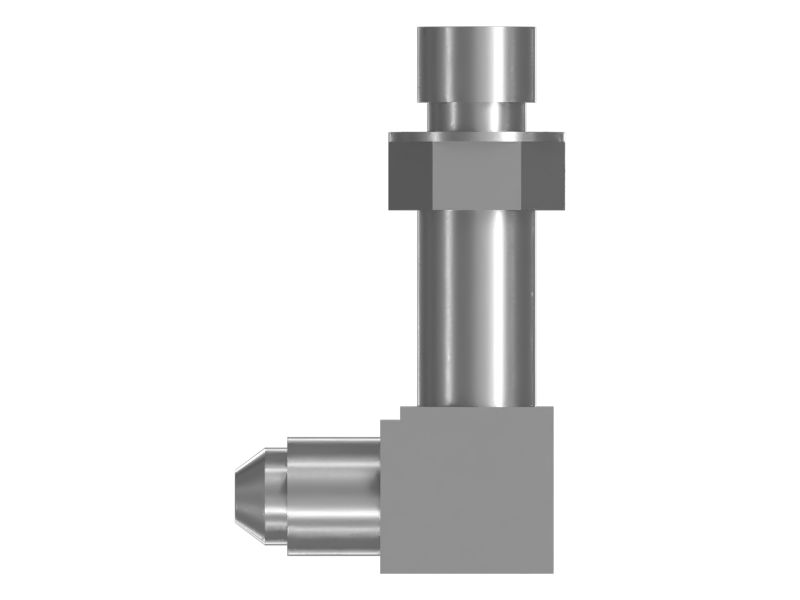 Переходной коленчатый патрубок с углом 90 градусов и длиной 43,90 мм