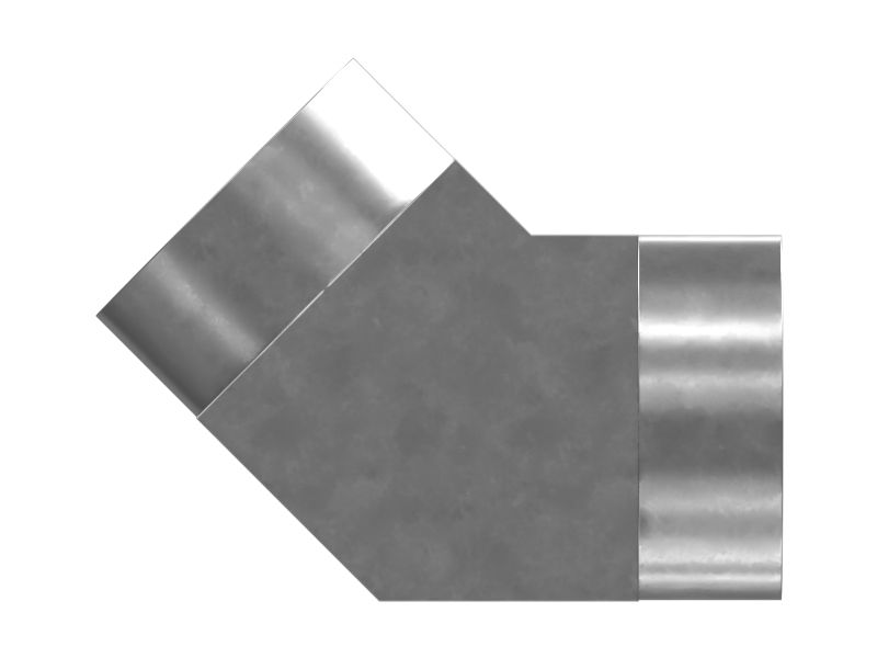 Стальной коленчатый переходник 45 градусов для передачи жидкости