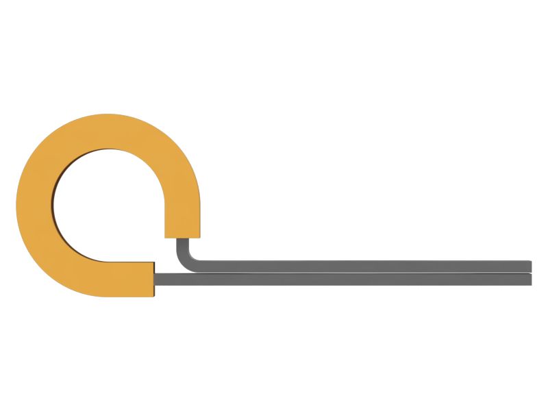 Зажим петли с внутренним диаметром 7,94 мм