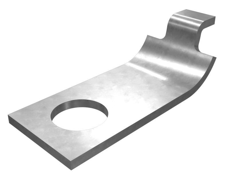 Стальной зажим 25,00 мм с цинковым покрытием