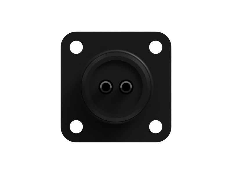 2-контактный штепсельный разъем с фланцевым креплением