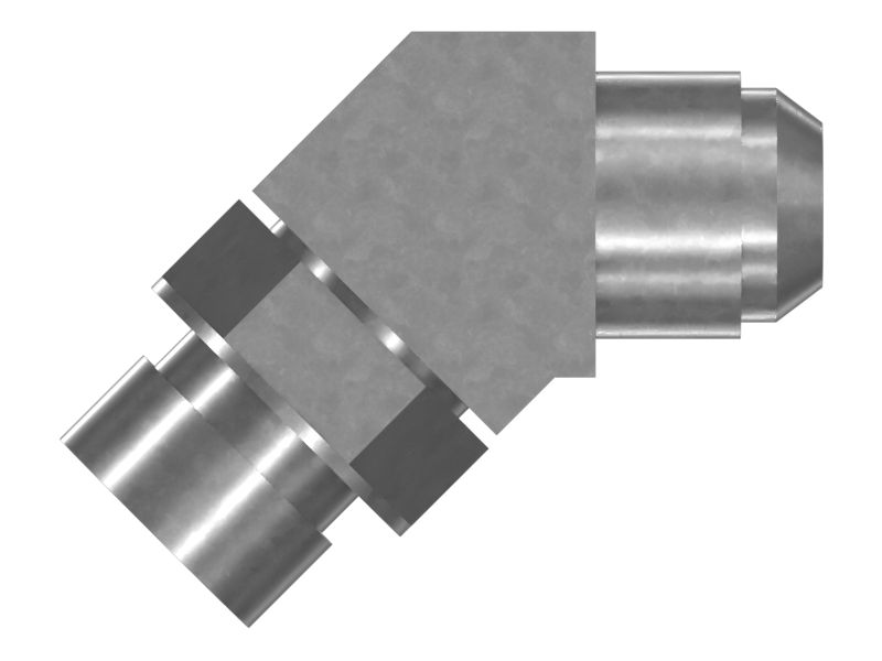 Специальный коленчатый патрубок 45 градусов