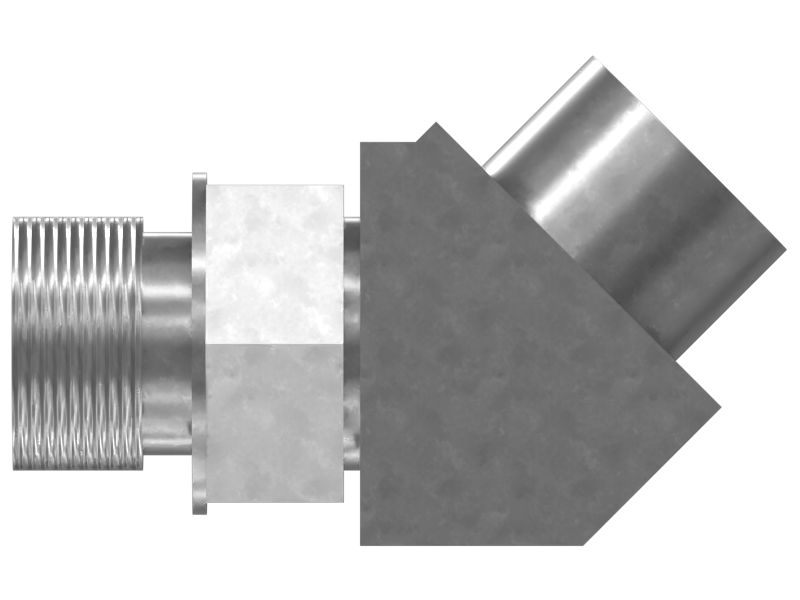 Переходной коленчатый патрубок жидкостной системы