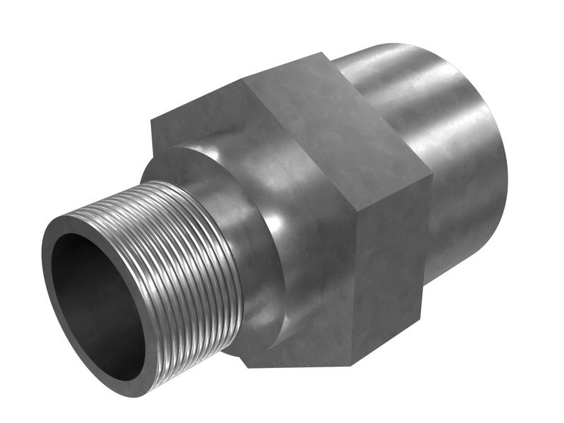 6V-9874: Переходник жидкостной системы с шестигранной гайкой 31,80 мм