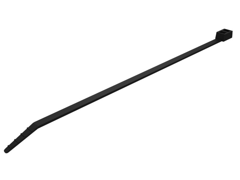 Черная пластиковая кабельная накладка длиной 210,00 мм