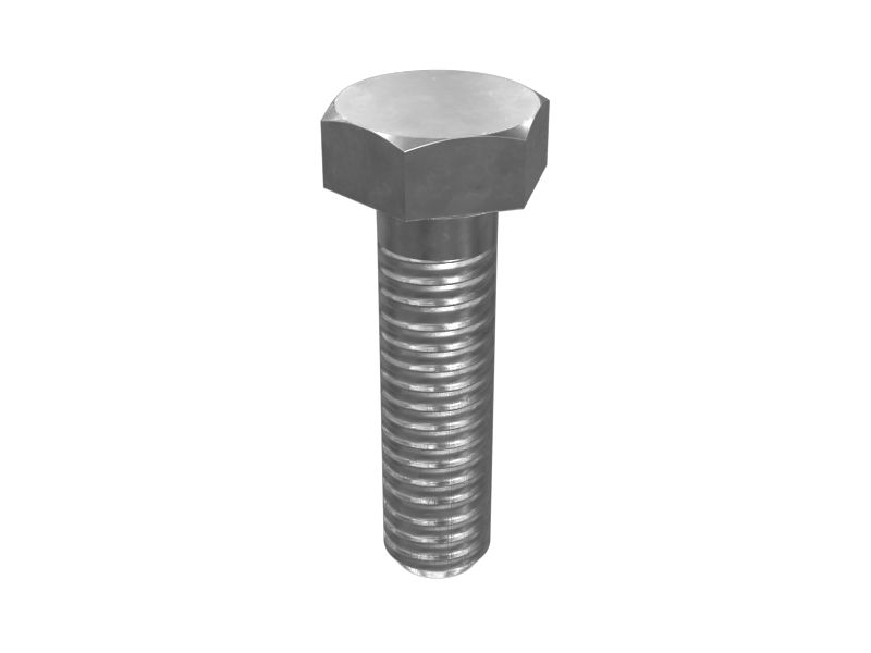 204-0712: M8-1.25 x 30mm Hex Head Bolt