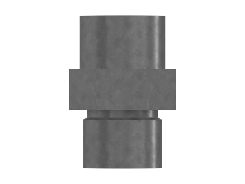 Шестигранный прямой плоский стальной переходник 22,23 мм