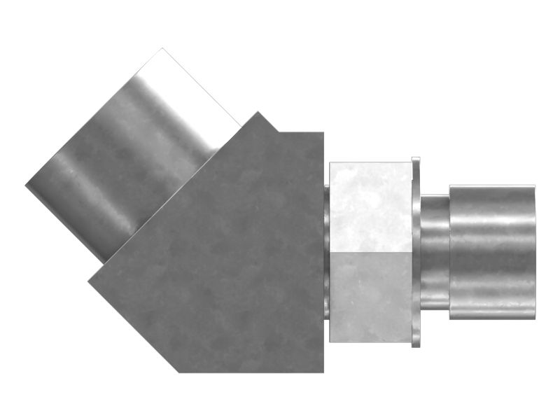 Переходной коленчатый патрубок 45° (ORFS/STOR)