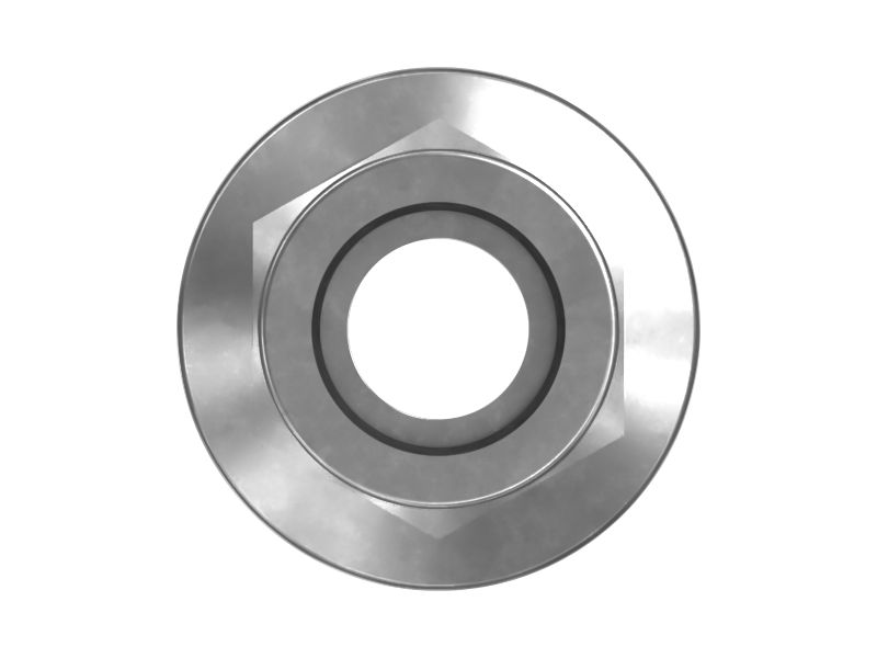 Шестигранная стопорная гайка M6 x 1 мм