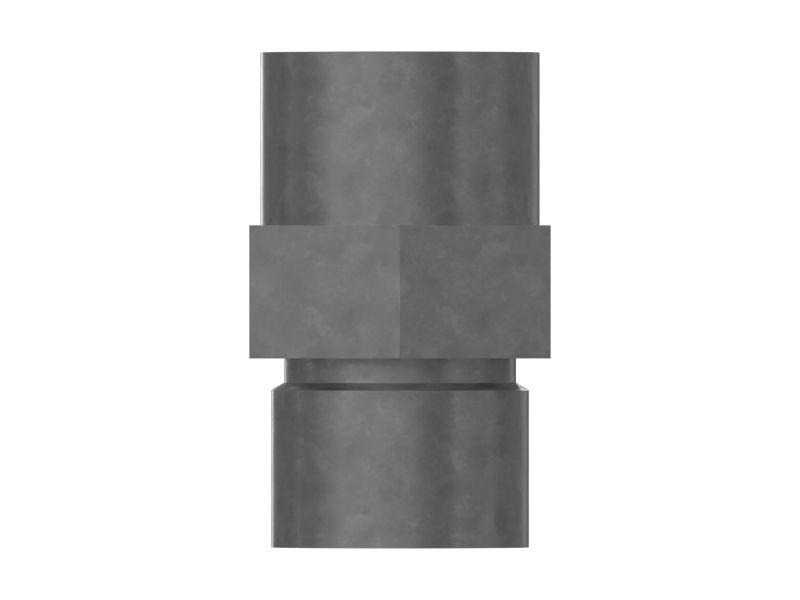6V-8639: 22.23mm Hexagonal Plate Steel Straight Adapter