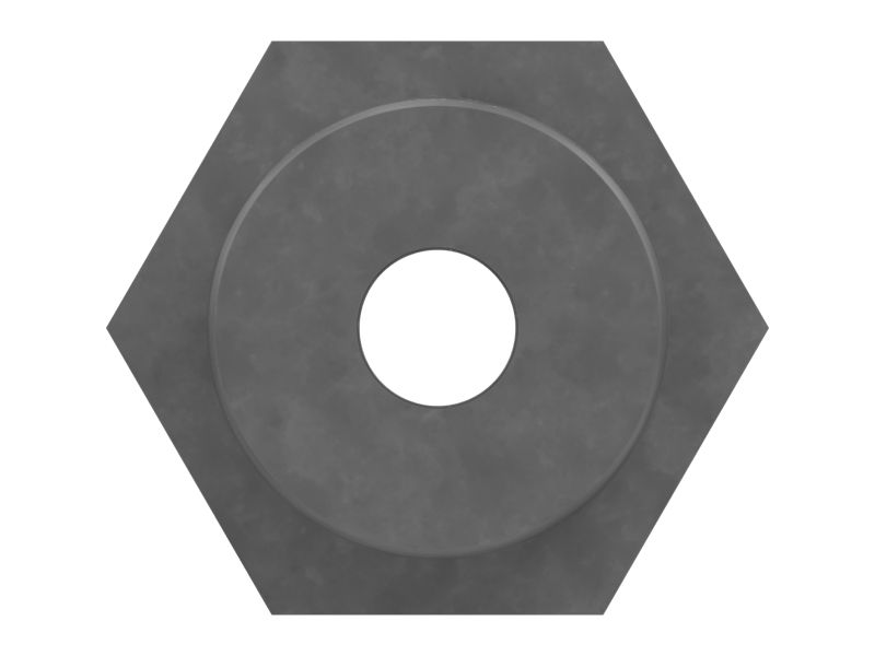 8C-6866: 15.88mm Hexagonal Fluid Carrying Adapter