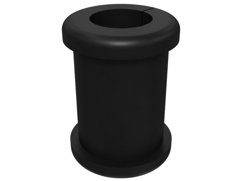 Резиновая втулка с круглым фланцем внутреннего диаметра 16 мм