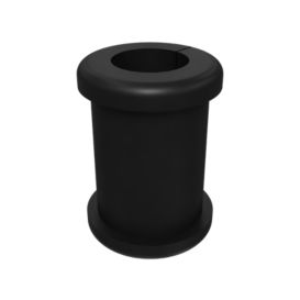 7V-6571: 16mm Inner Diameter Round Flange Rubber Grommet