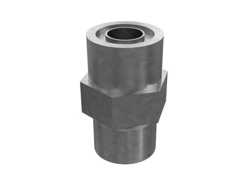 Шестигранный прямой плоский стальной переходник 22,23 мм