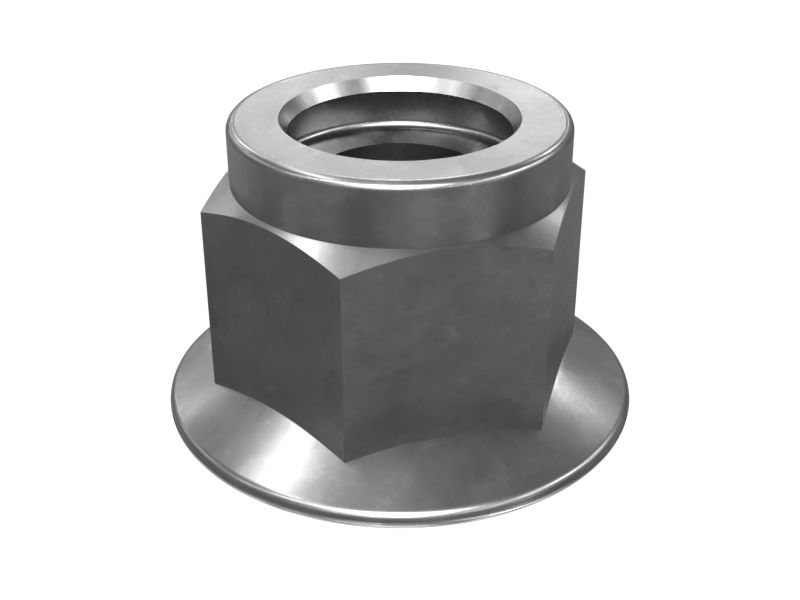 Шестигранная стопорная гайка M6 x 1 мм