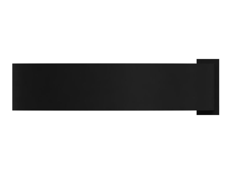 Черная пластмассовая кабельная накладка длиной 370,00 мм