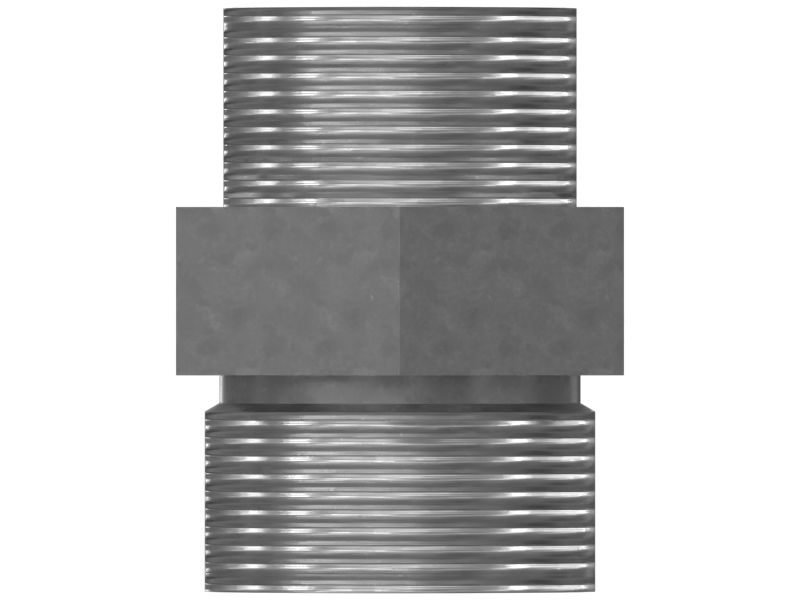 Шестигранный прямой переходник 38,10 мм из плакированной стали