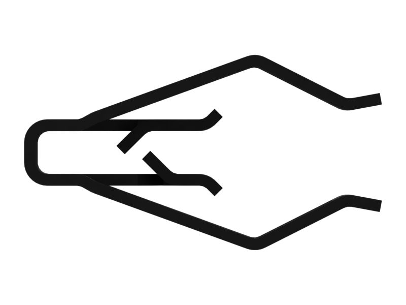 Зажим панелей обшивки шириной 9,6 мм