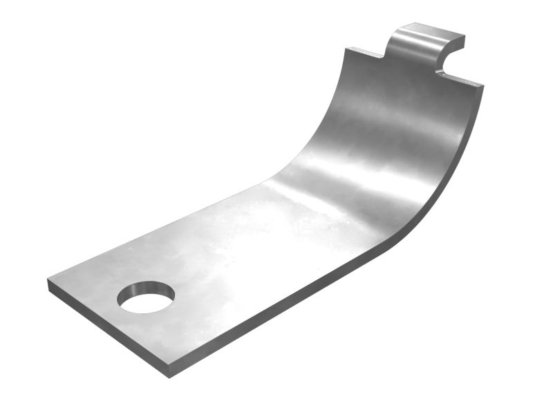 Нижний одинарный половинный зажим