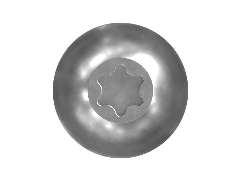 Винт с полусферической головкой, длина 20 мм