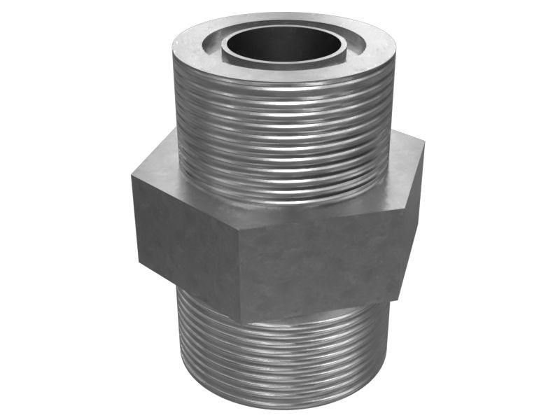 Шестигранный прямой переходник 38,10 мм из плакированной стали