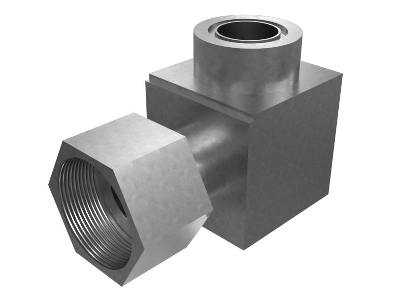 Переходной коленчатый патрубок 90° (ORFS/шарнир)