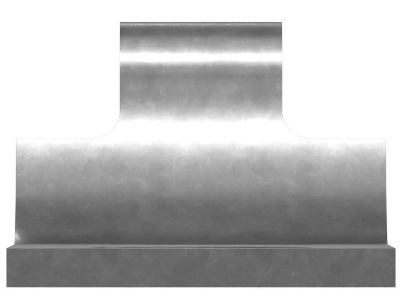 Стальной зажим 25,00 мм с цинковым покрытием