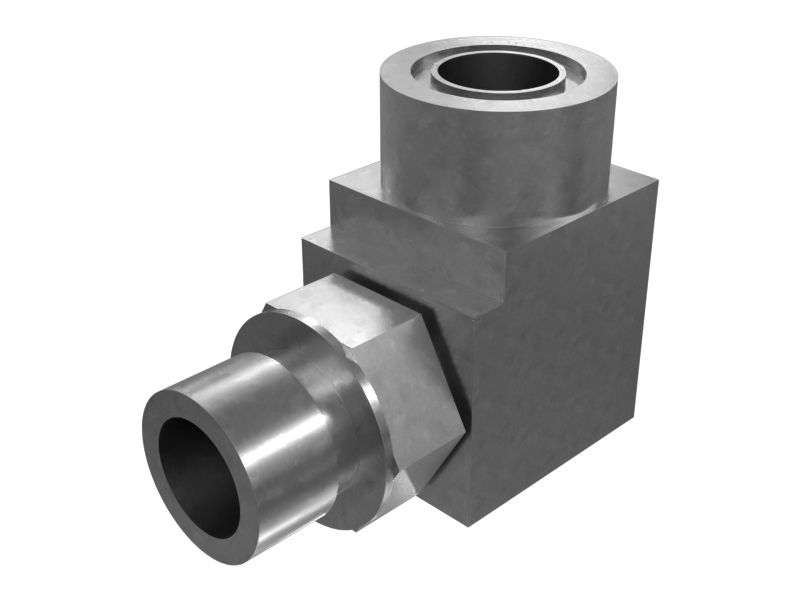 Переходной коленчатый патрубок 90° (ORFS/STOR)