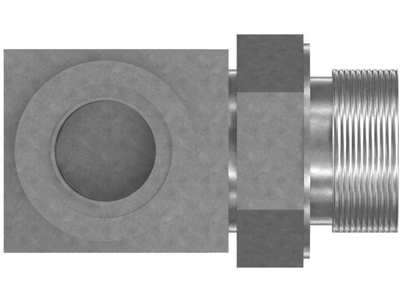 Переходной коленчатый патрубок 90° (ORFS/STOR)