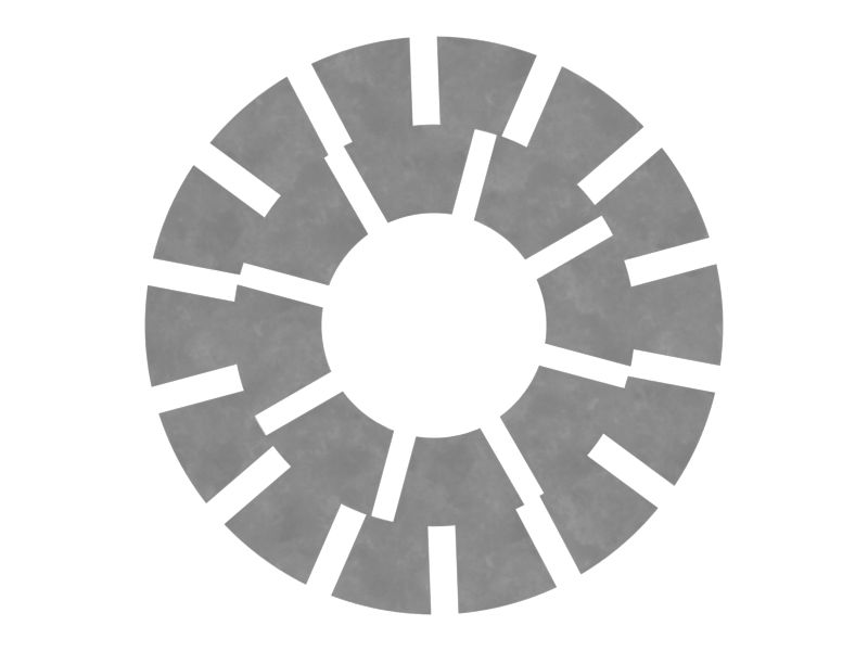 Пружинная шайба с внутренними или внешними зубцами (3/8 дюйма)