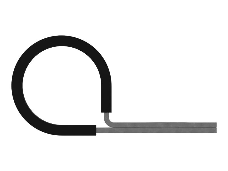 Петлевой зажим с внутренним диаметром 23,81 мм