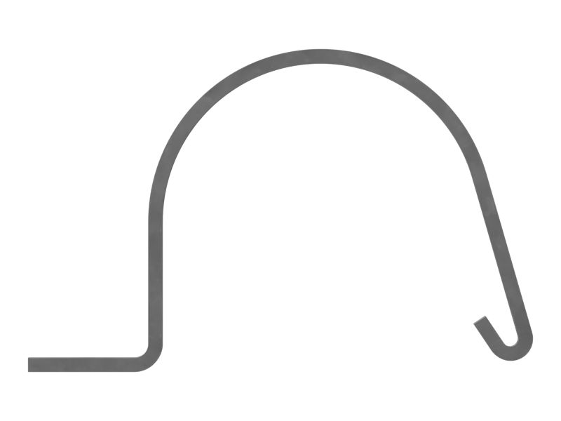 Верхний зажим с язычком толщиной 5 мм