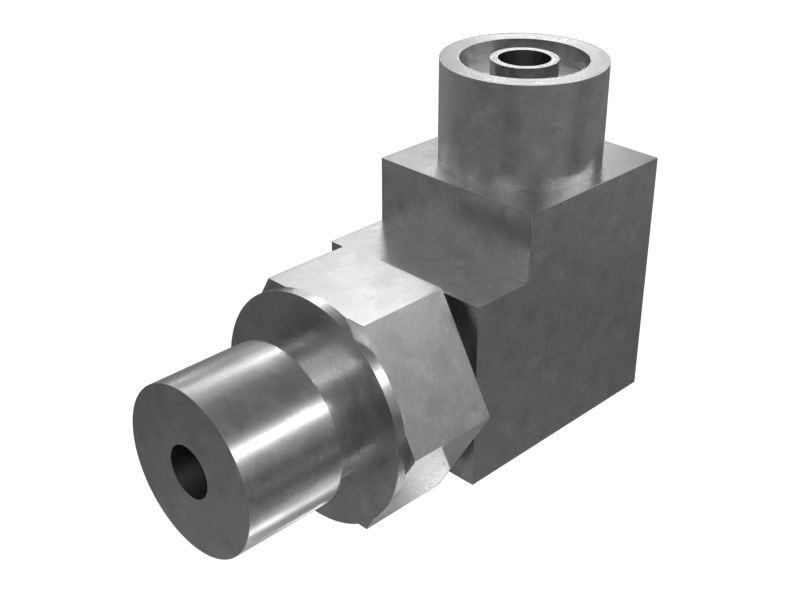 Шестигранный коленчатый переходник гидравлической жидкости под углом 90 градусов