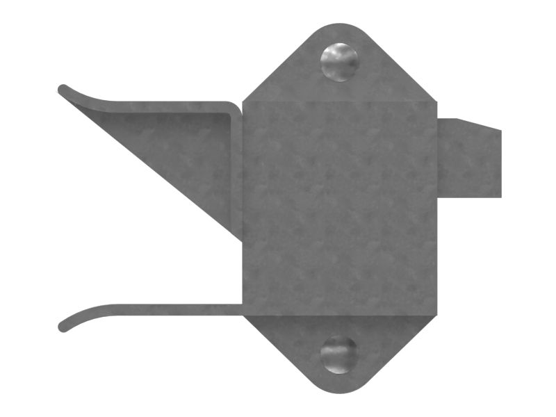 Защелка в сборе, правая