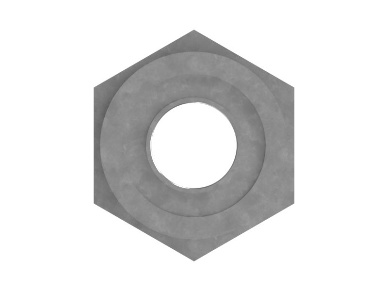 Шестигранный прямой плоский стальной переходник 22,23 мм