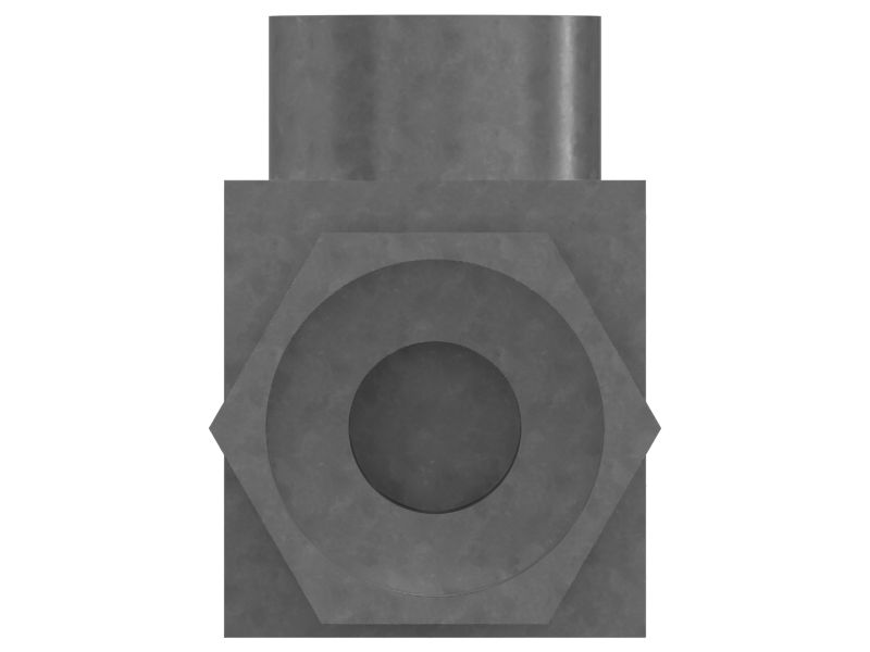 Переходной коленчатый патрубок с углом 90 градусов ORFS