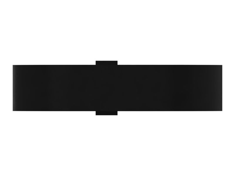 Черная пластмассовая кабельная накладка длиной 370,00 мм