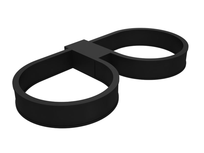 Стандартная кабельная накладка длиной 397,00 мм