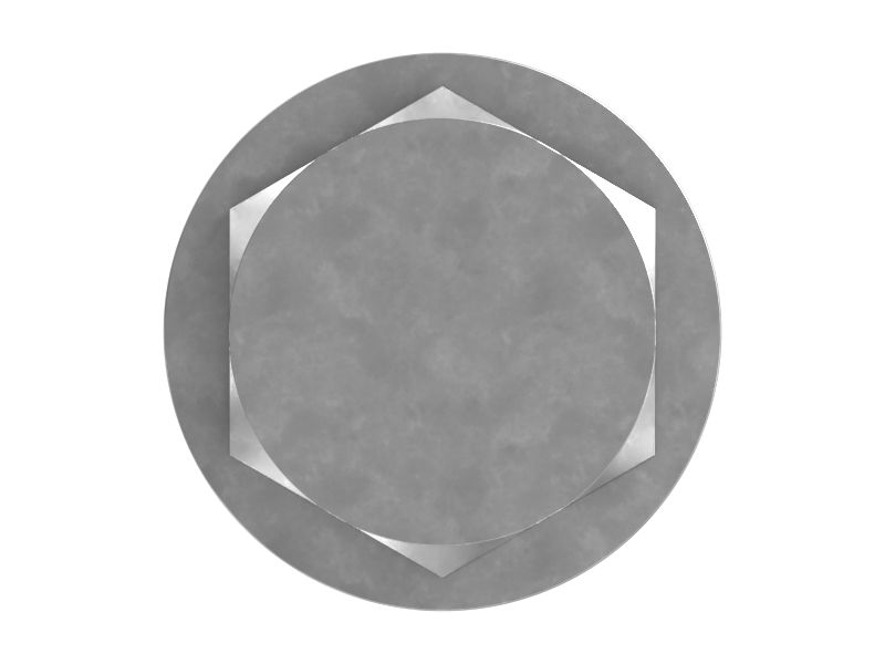 Болт с шестигранной головкой M10-1,5 x 25 мм