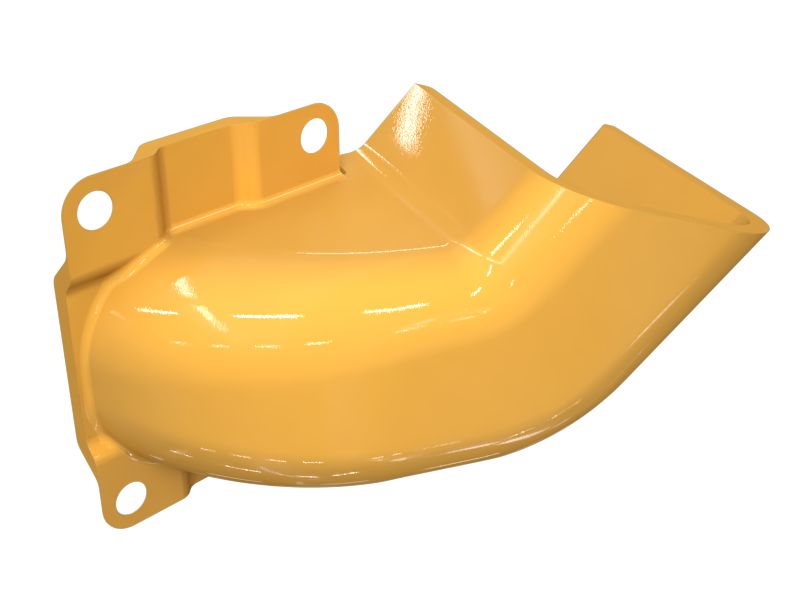 Теплозащитный экран системы выпуска длиной 221 мм