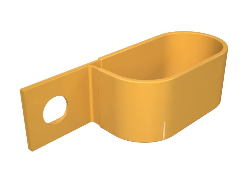 Р-образный зажим для двух шлангов